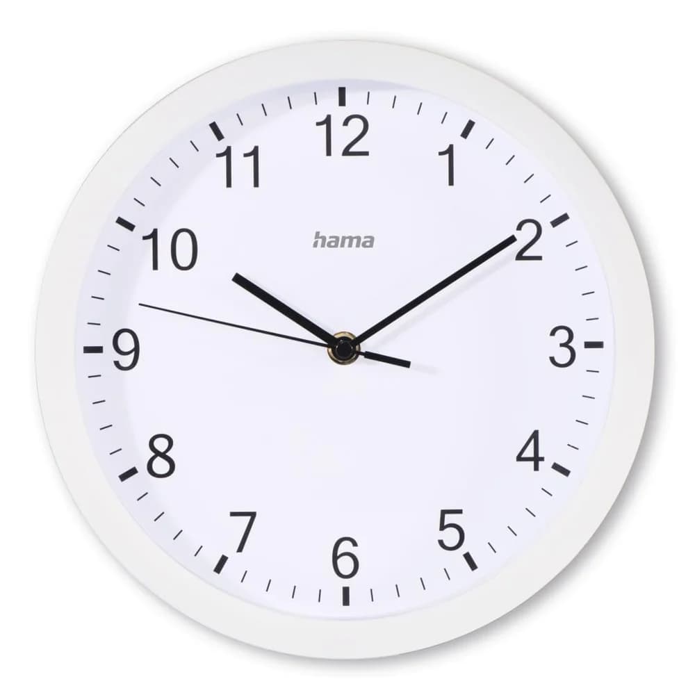 Hama Wanduhr Elba Quarzuhr Rund 00185864