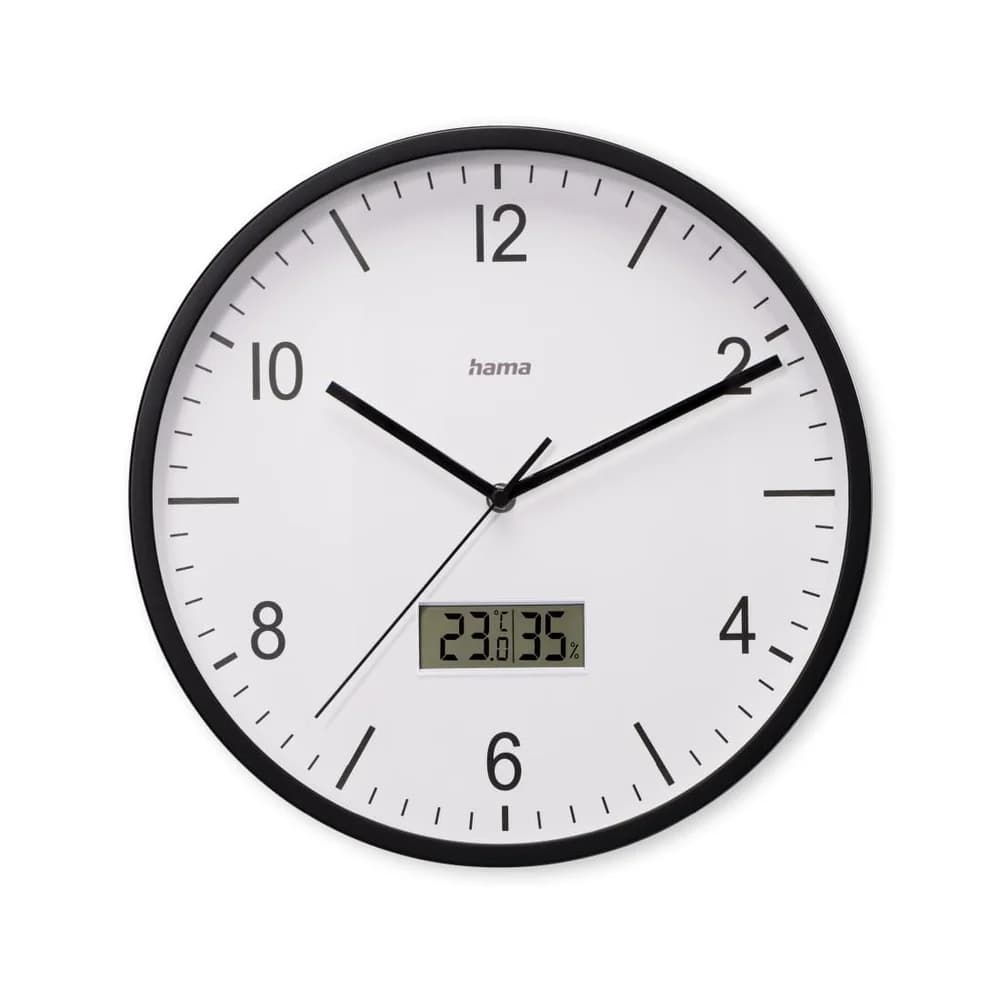 Hama Wanduhr Funkgesteuerte Uhr Kreis 00185887