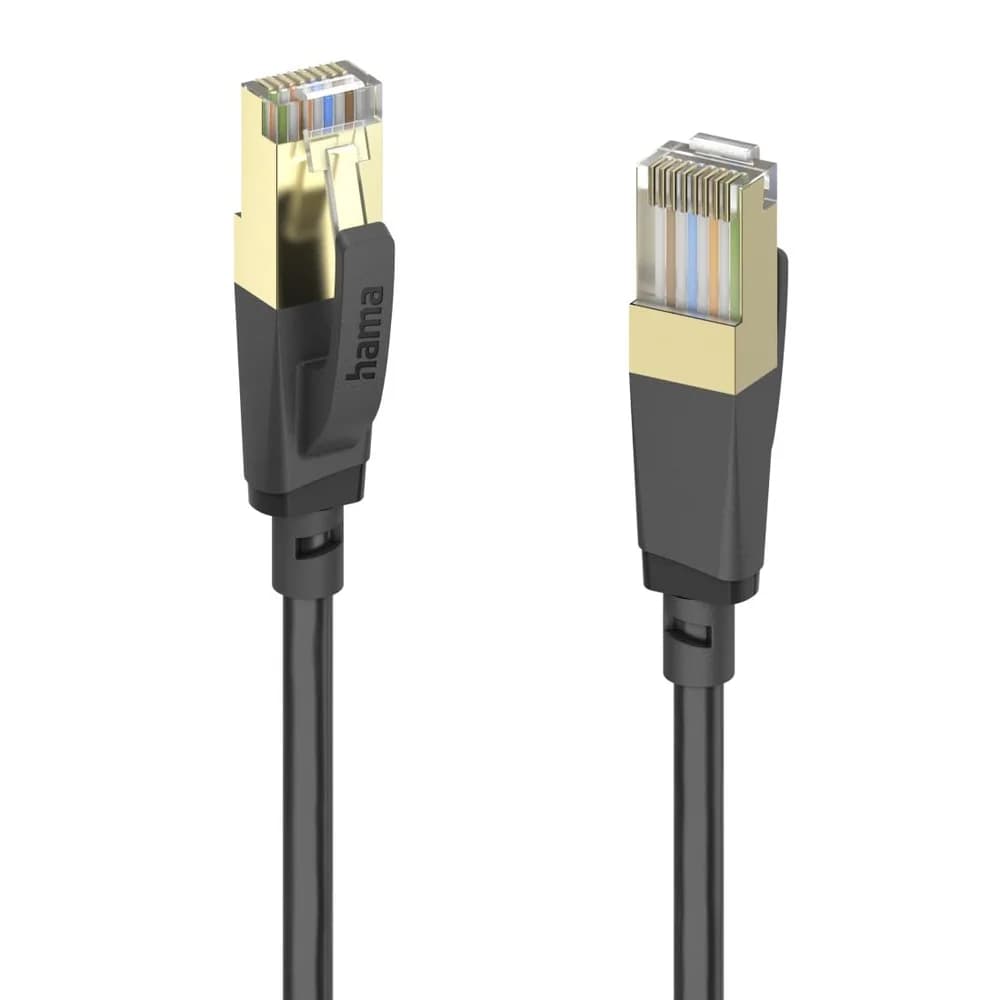 Hama 202000 Netzwerkkabel, RJ45 (8p8c), (50 cm) schwarz