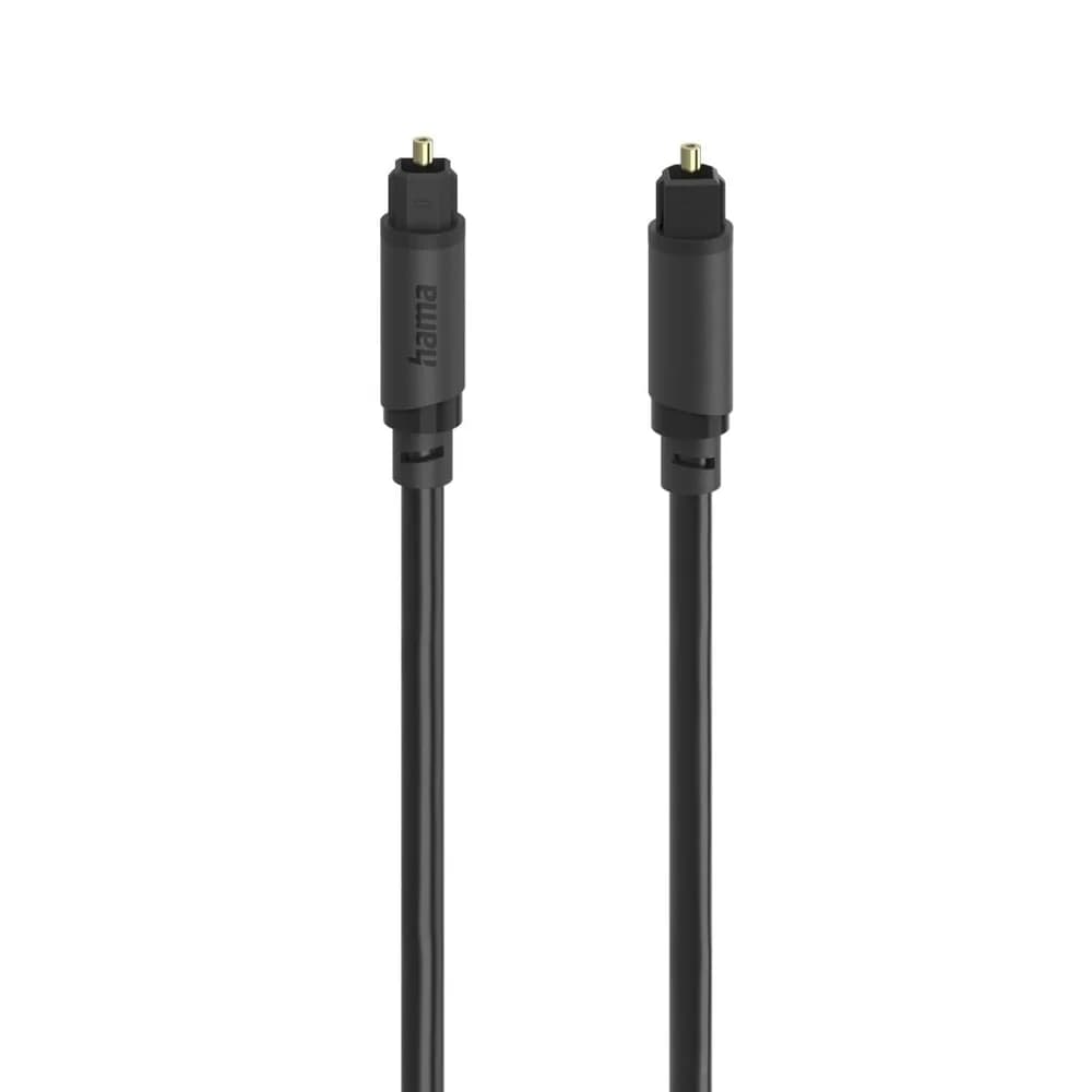 202016 Audio-Lichtleiter-Kabel Stecker Toslink auf Toslink 1,5 m (Schwarz)