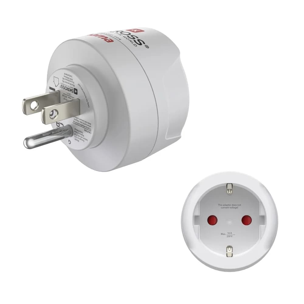 Hama 223485 Reiseadapter Typ B, 3polig, f. USA Kanada, Karibik und Ostasien