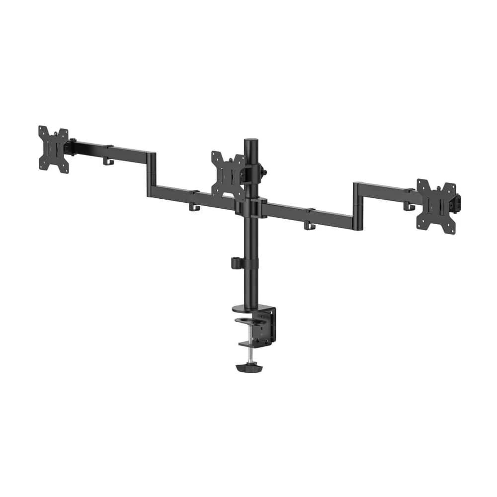 Hama Monitor-Halterung 00220899 Monitorhalterung für 3 Monitore 13-27 Zoll schwarz