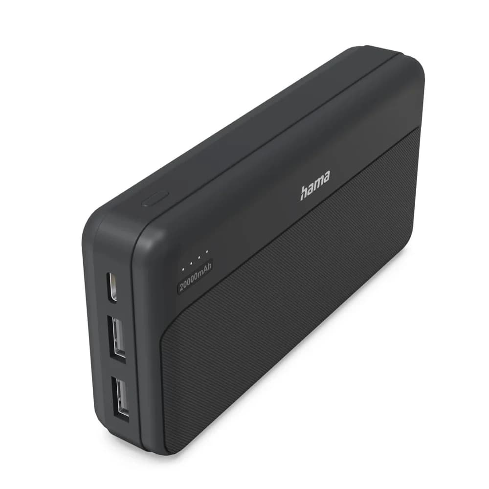 Hama 00201774 Pocket 20 Powerbank Grau Powerbank