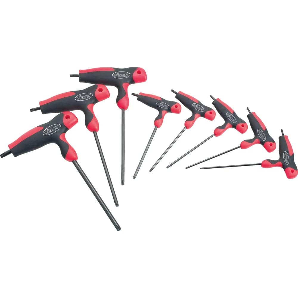 VIGOR Schraubendrehersatz TORX® T-Griff Schraubendreher Satz V1410