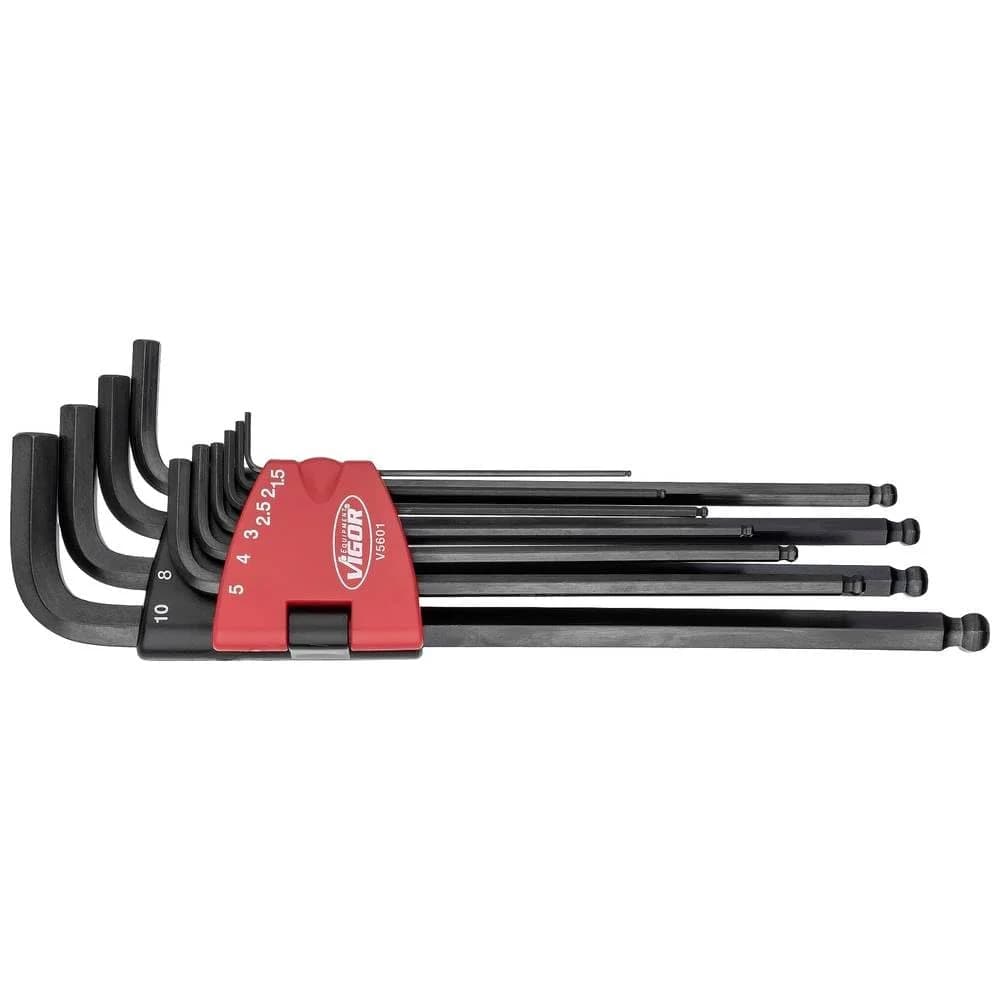 VIGOR Schraubendreher Vigor V5601 Winkelschraubendreher-Set 10teilig