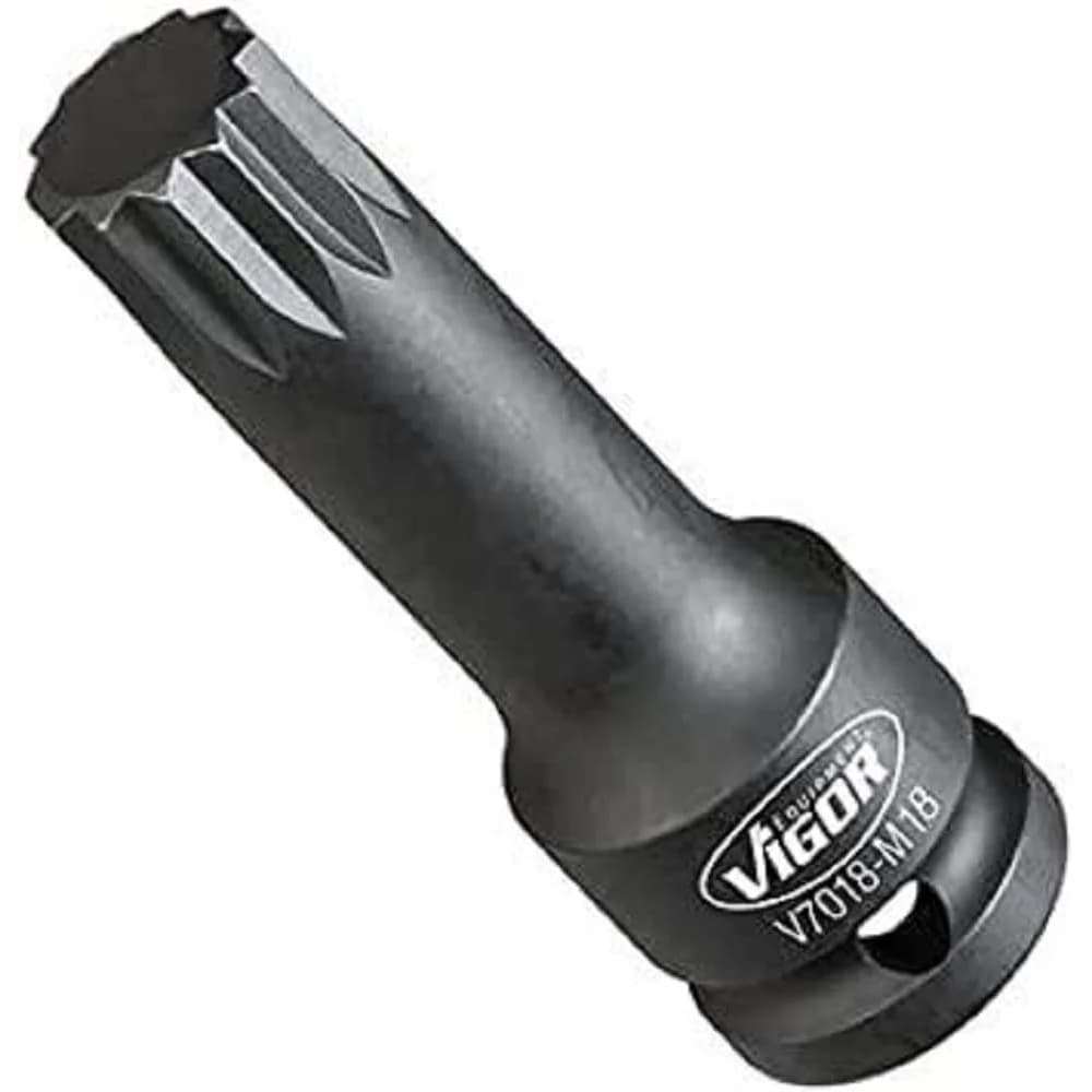 VIGOR Kraft-Schlagschrauber-Einsatz-Sortiment für Innenvielzahn Profil (XZN) V7018-M18