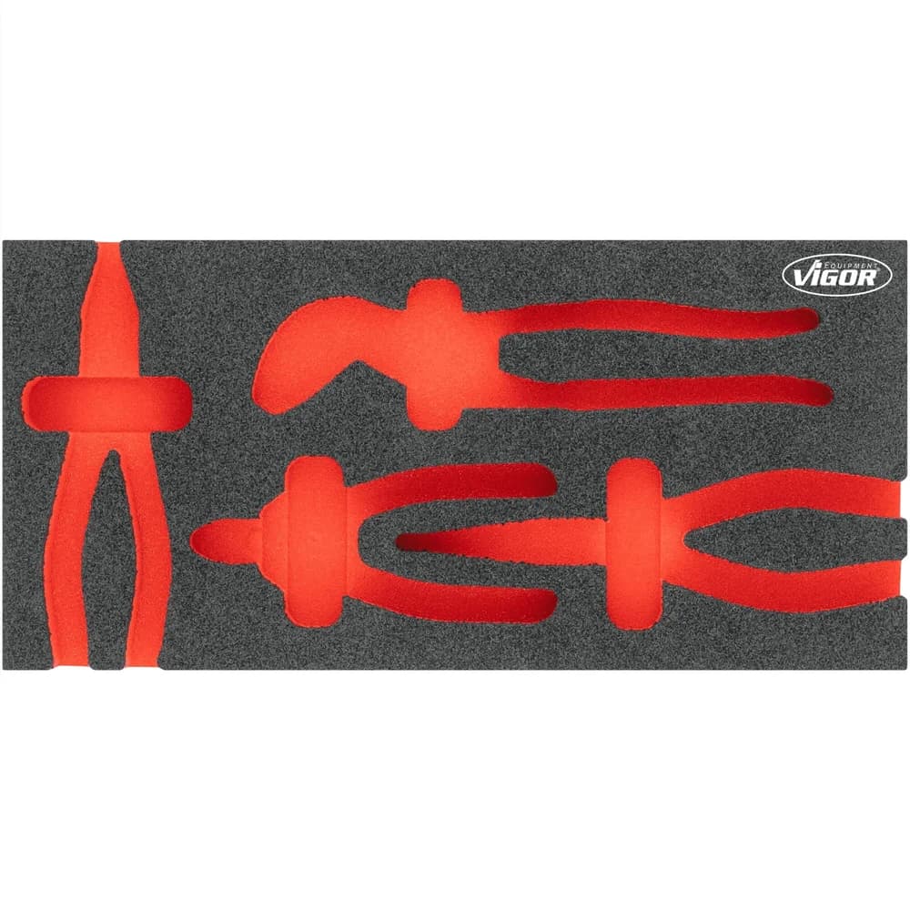 VIGOR Weichschaumeinlage, leer, V5633N-L, (LxBxH) 393 x 188 x 35 mm