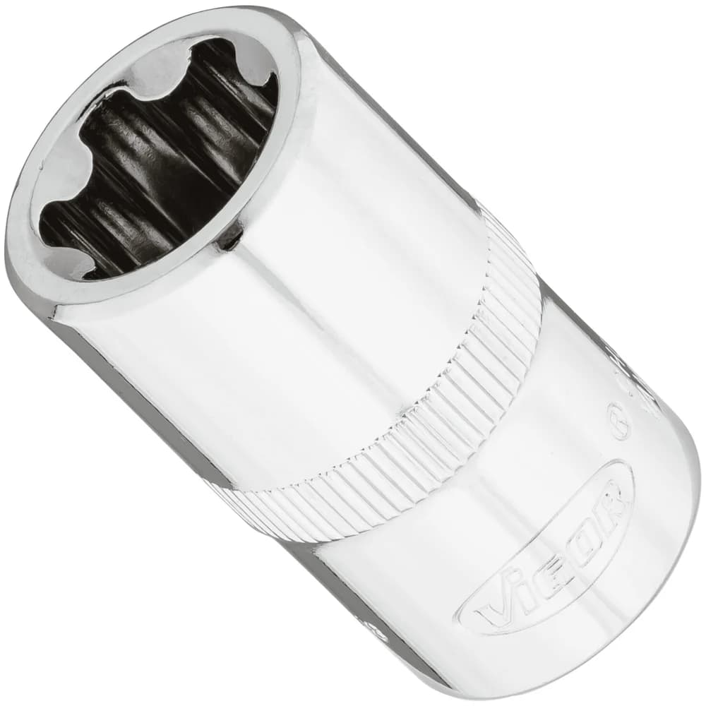 VIGOR T+ Steckschlüsseleinsatz, V7920-EP18, 1/2 Zoll (12,5 mm) Vierkant, E+ Profil, SW E18+
