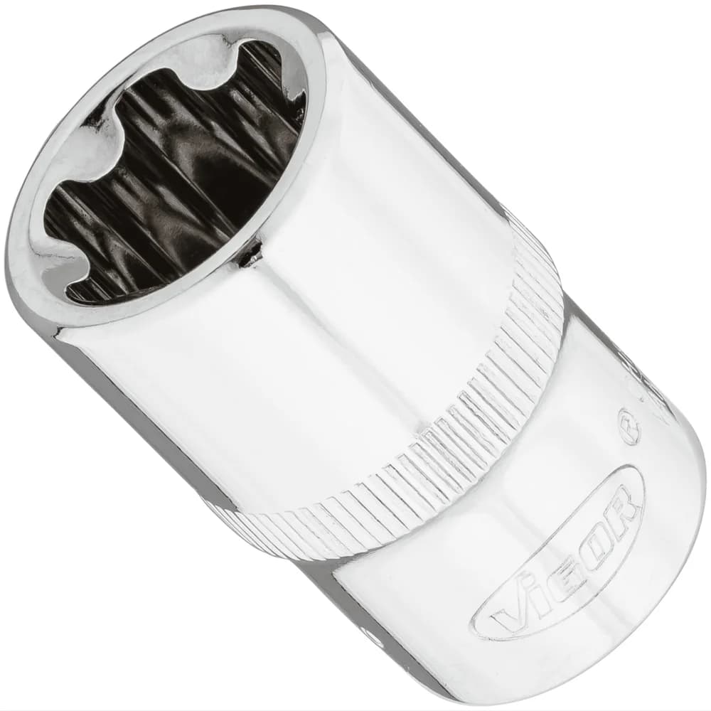 VIGOR T+ Steckschlüsseleinsatz, V7920-EP20, 1/2 Zoll (12,5 mm) Vierkant, E+ Profil, SW E20+