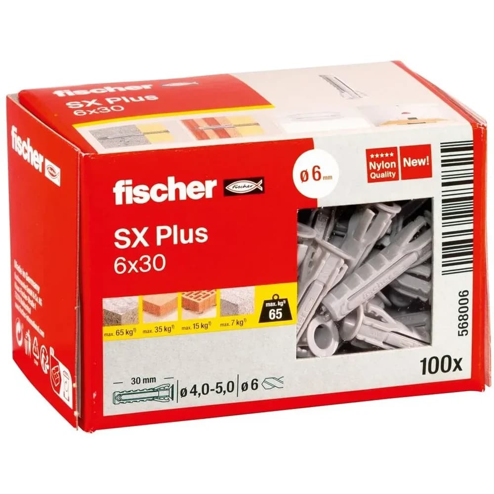 fischer Dübel SX Plus 6x30
