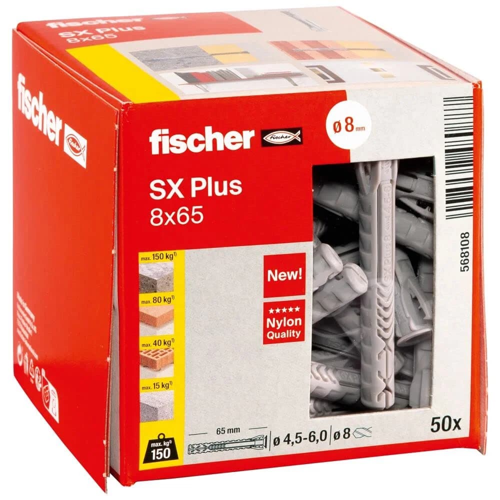 fischer Dübel SX Plus 8x65