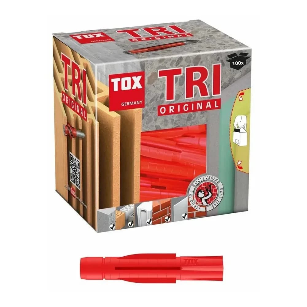 TOX Allzweckdübel TRI, 8/51 mm, 100 Stück