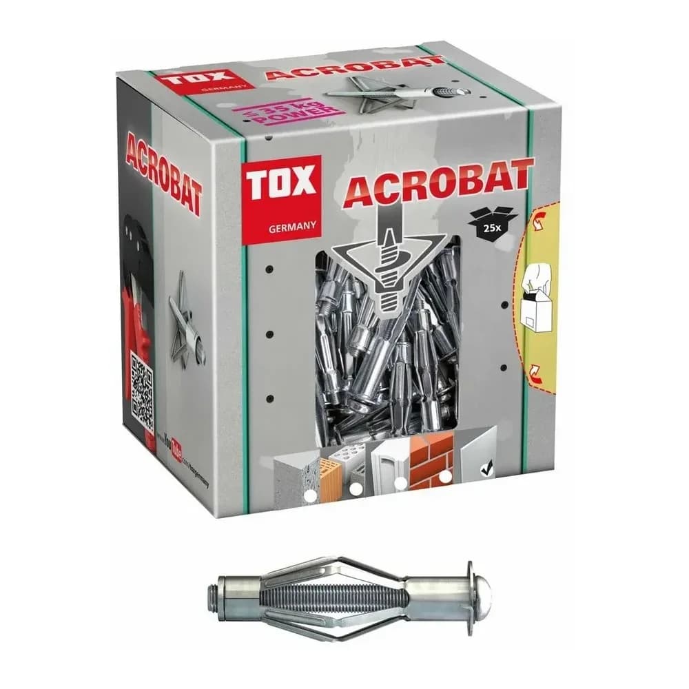 TOX Metall-Hohlraumdübel Acrobat M6x65 mm