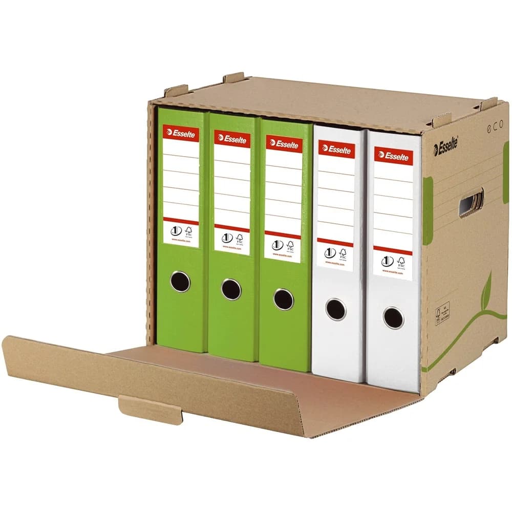 Esselte 623920 Archiv Container ECO, für Ordner, Karton, naturbraun