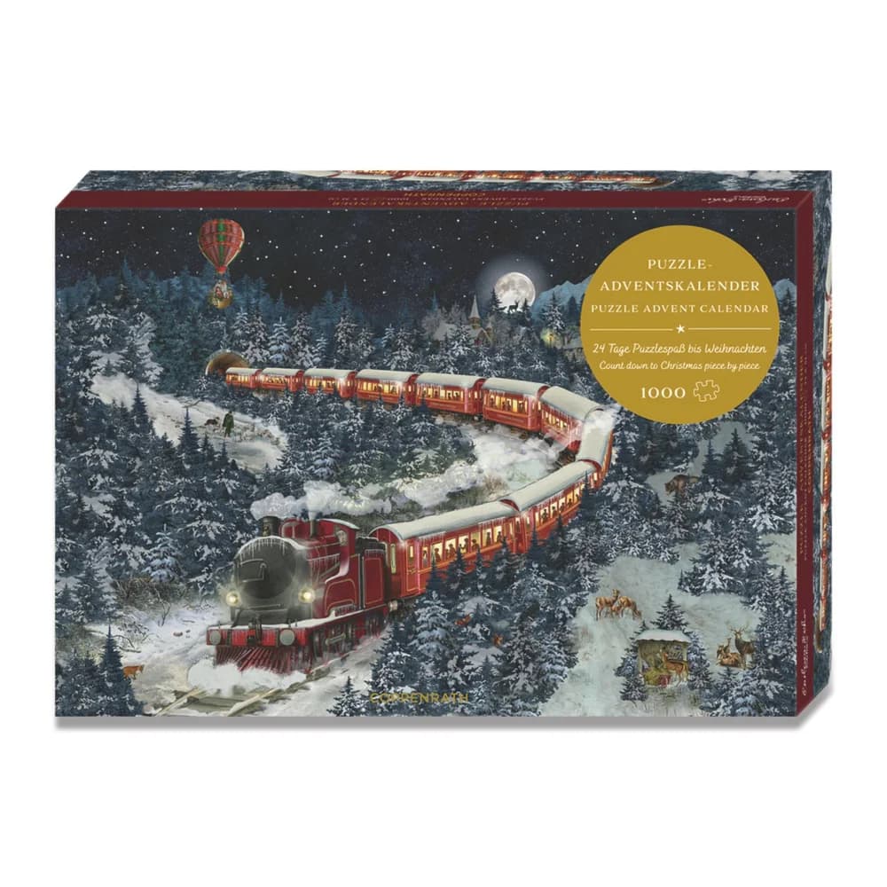 Puzzle-Adventskalender - Weihnachtsexpress - Silber