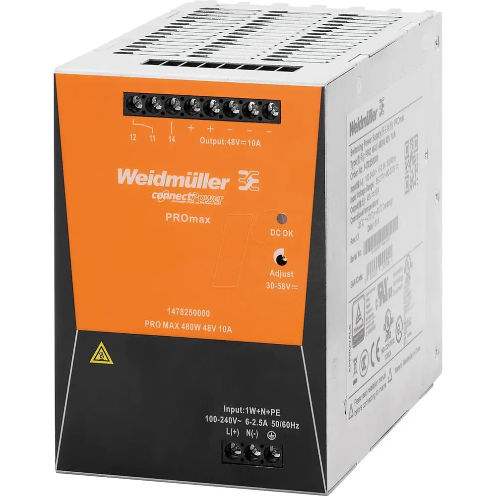 Weidmüller Schaltnetzgerät PRO MAX3 480W 24V20A