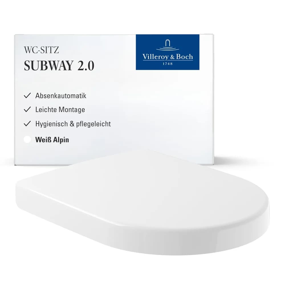 Villeroy & Boch WC-Sitz Subway 2.0 Soft Closing Weiß