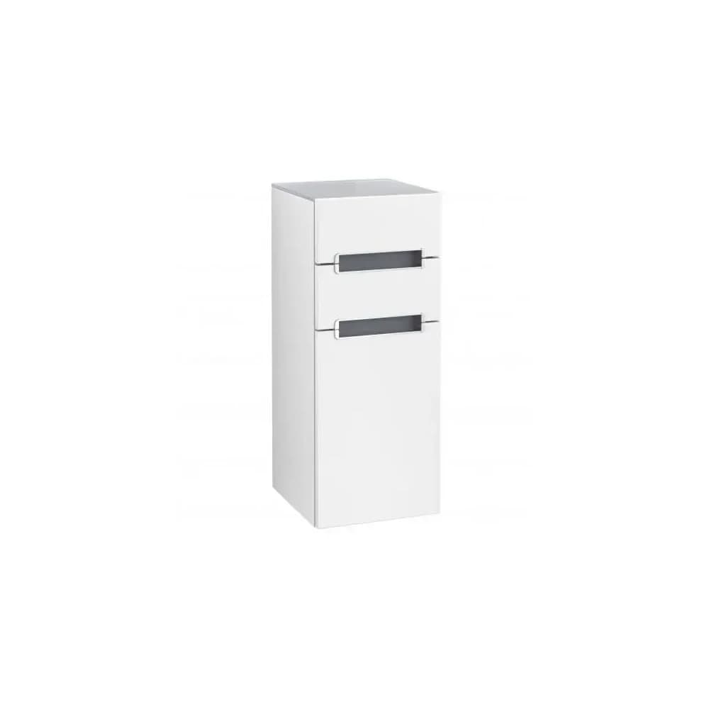 Villeroy & Boch Seitenschrank Subway 2.0 A7121R 354x857x370mm Anschlag li Griff chrom glänzend White A7121RMS