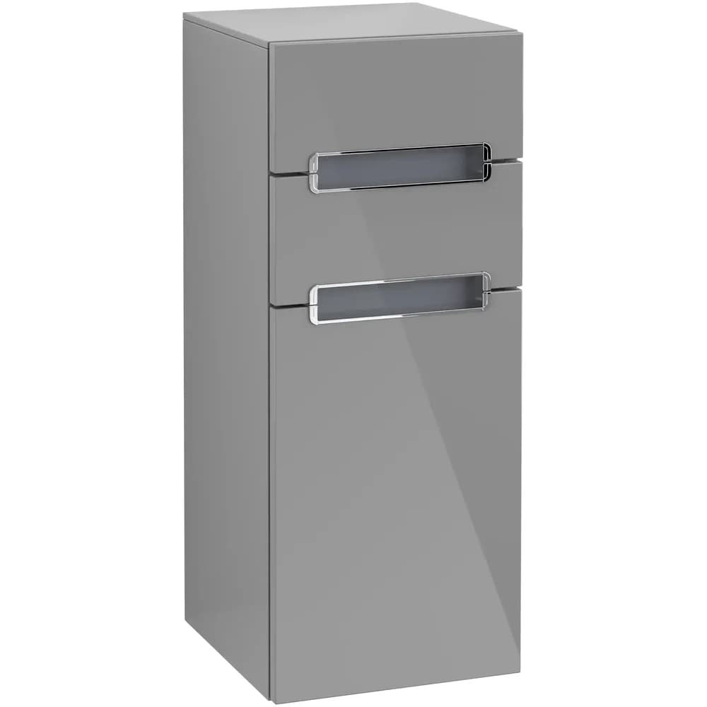 Villeroy & Boch Seitenschrank Subway 2.0 A7121S 354x857x370mm Anschlag li Griff chrom glänz Glossy G A7121SFP