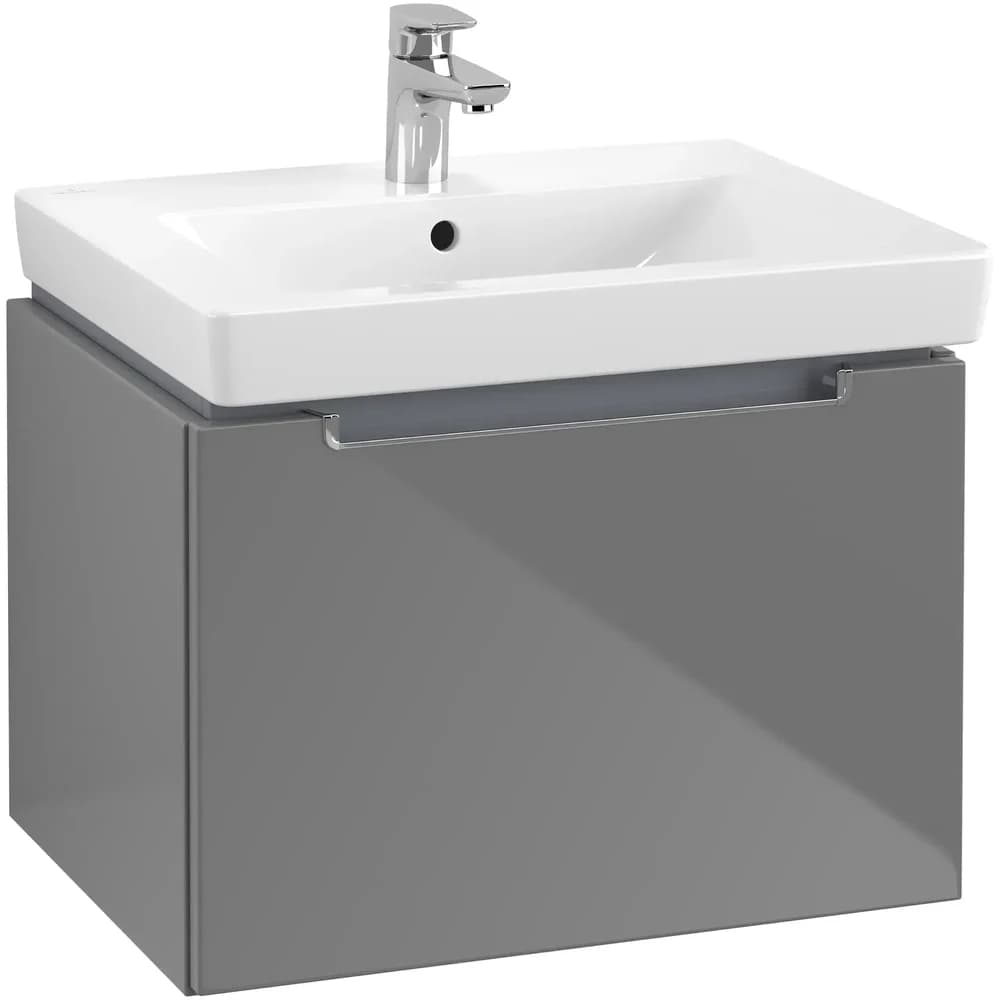 Villeroy & Boch Waschtischunterschrank Subway 2.0 A687 587x420x454mm Griff chromfarbig glänzend Glos A68710FP