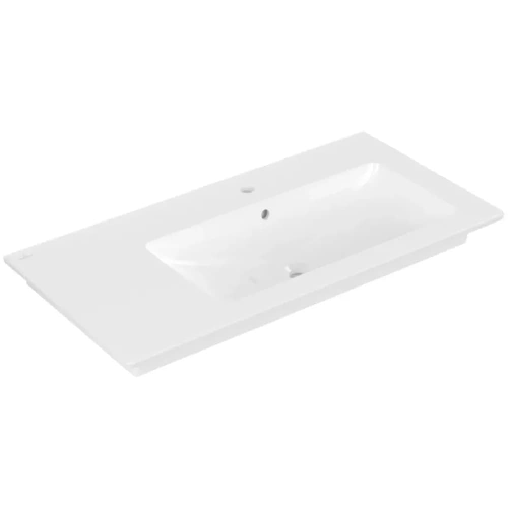 Waschtisch V&B Venticello 1000x500mm, 1 Hahnloch mit Überlauf, weiß