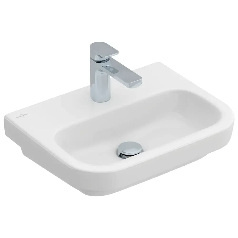 Villeroy & Boch Handwaschbecken Architectura 4373 500x380mm, 1 Hahnloch ohne Überlauf Weiß Alpin C, 437351R1
