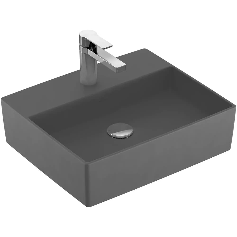 Villeroy & Boch Aufsatzwaschbecken Memento 2.0 4A0751 498x420x139mm Graphite CeramicPlus, 4A0751i4 4A0751i4