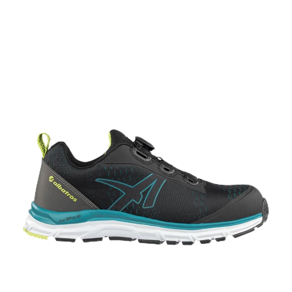 Albatros AER55 IMPULSE QL Sicherheitshalbschuhe S1P ESD HRO SRA schwarz/blau 45