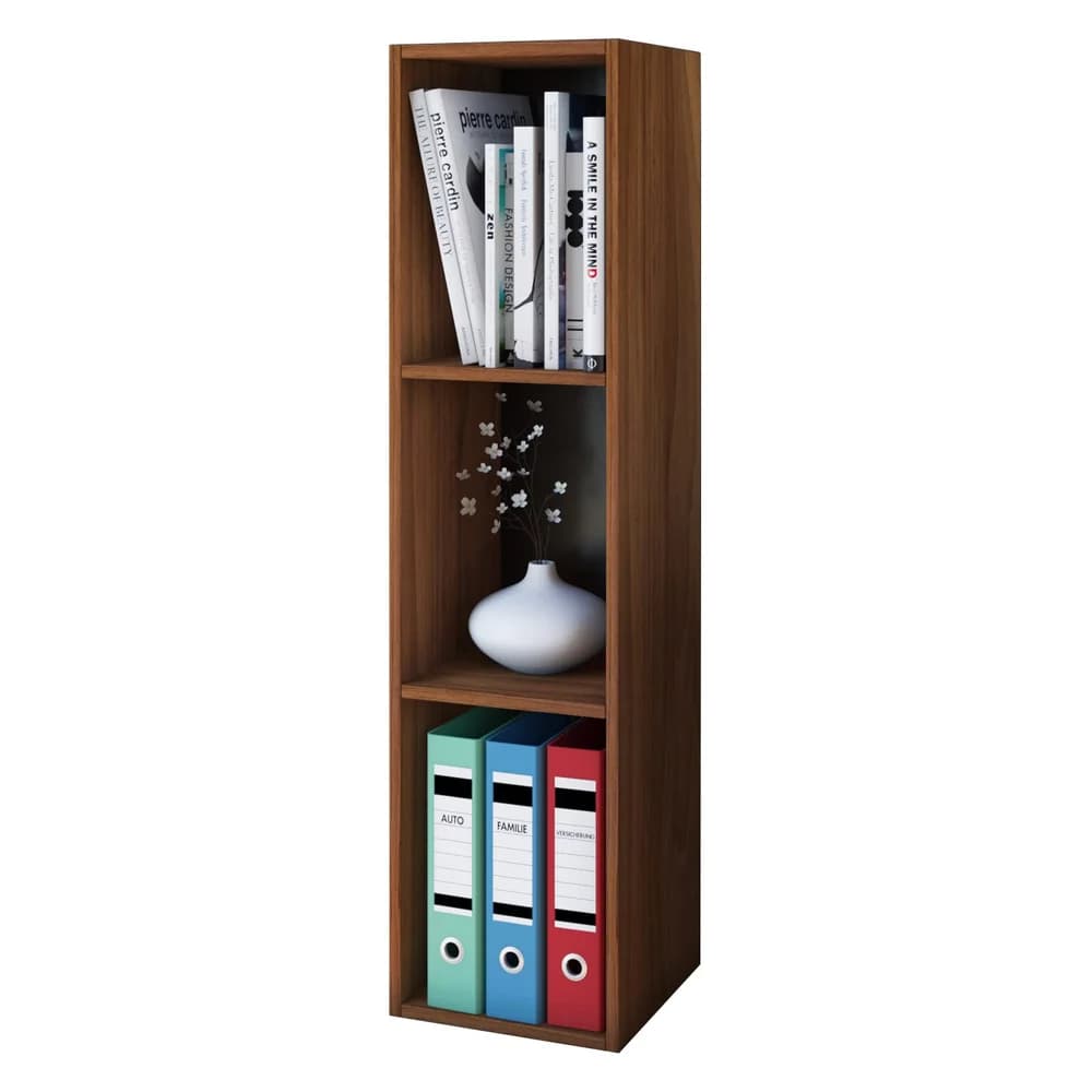 VCM Standregal Mendas Kern-Nussbaum H. 107 x B. 34 x T. 30 cm