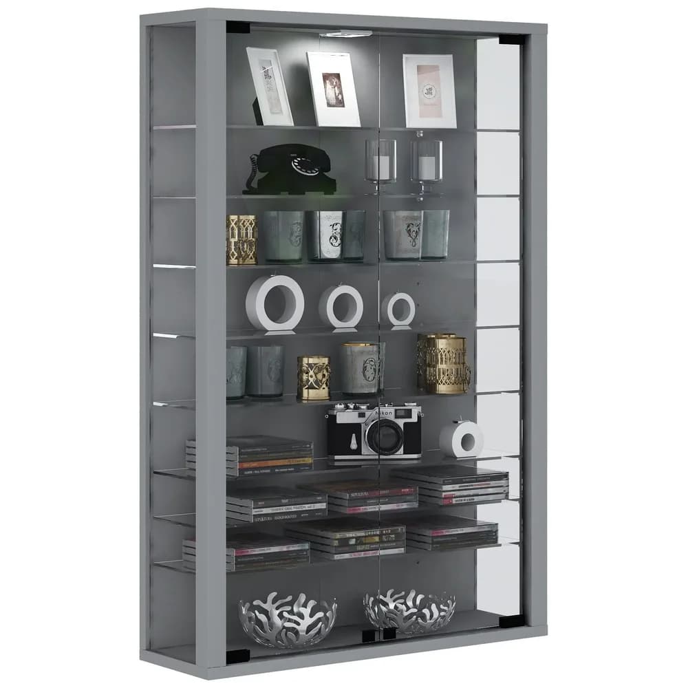 VCM Vitrine »Vitrosa Mini« silber, 59x90x18 cm