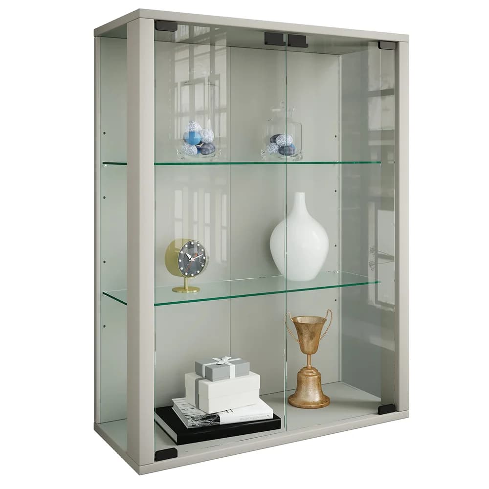 VCM Wandvitrine »Udina« silber, 60x80x25 cm