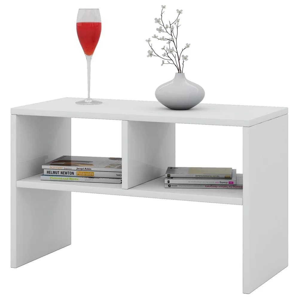 Couchtisch Nachto , weiß , Maße (cm): B: 30 H: 40