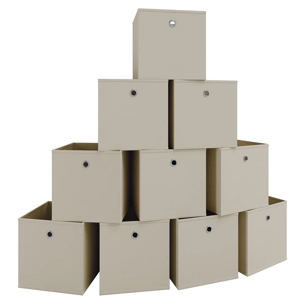 VCM 10er-Set Faltbox Klappbox BOXAS - B/H/T ca. 27.00x28.00x27.00