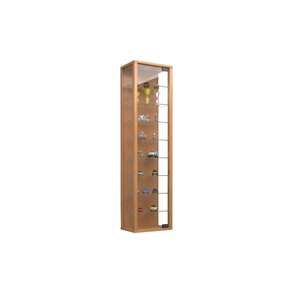 VCM Wandvitrine Stano Buche H. 115 x B. 33 x T. 18 cm
