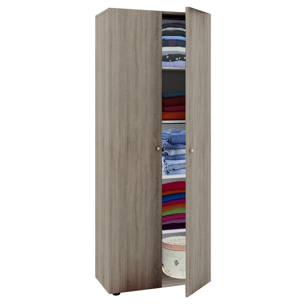 VCM Kleiderschrank Vandol Sonoma-Eiche B. 70 x H. 178 x T. 40 cm