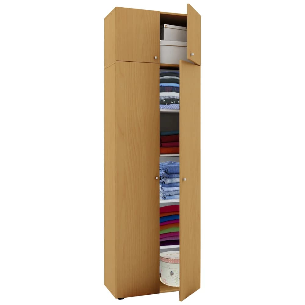 VCM Kleiderschrank Vandol Buche B. 70 x H. 218 x T. 40 cm