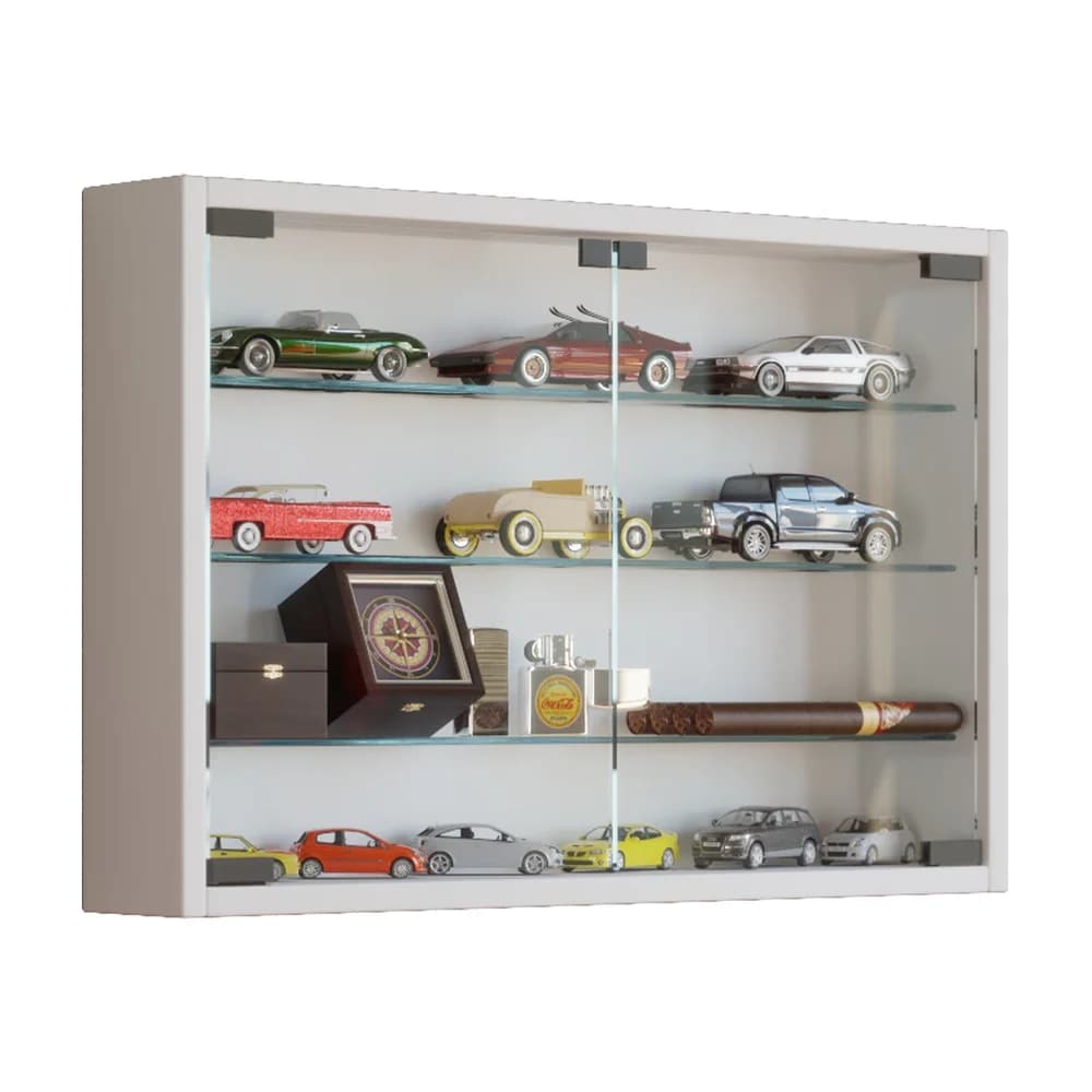 Hängevitrine in Weiß Mandosa M