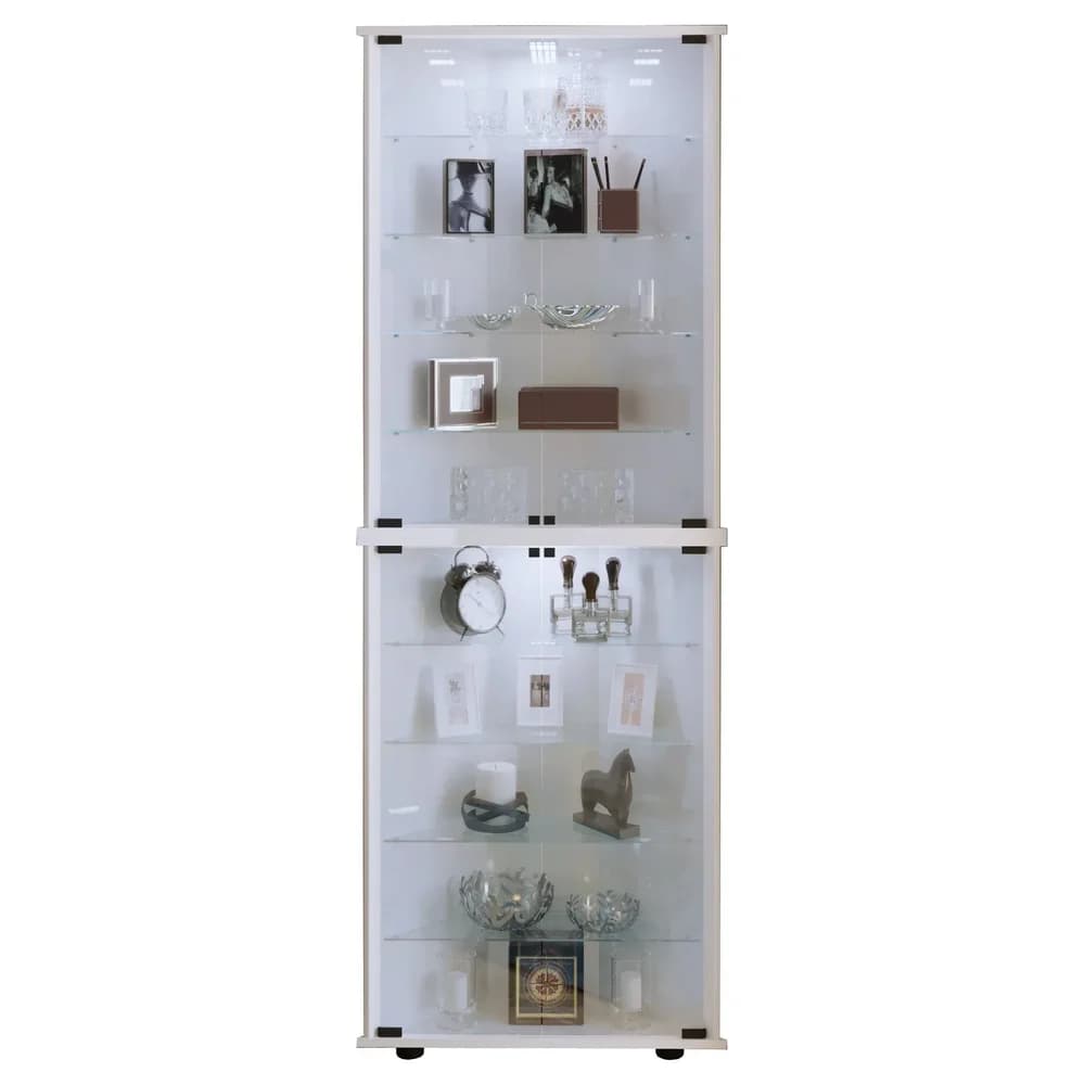 VCM Eckvitrine "Vecko Maxi" Weiß