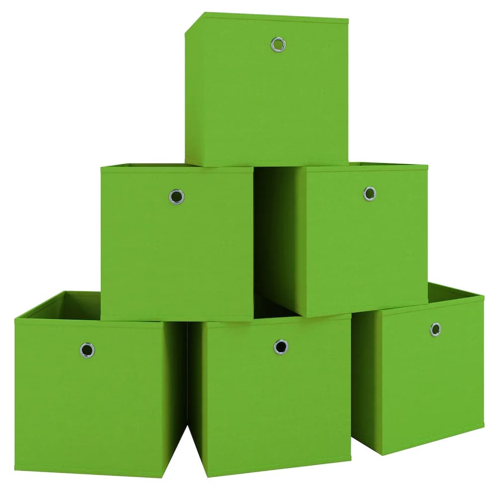 VCM 6er-Set Faltbox Klappbox "Boxas" - ohne Deckel Rot