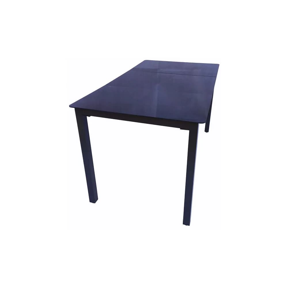 VCM Hanna Gartentisch 140x80cm schwarz.