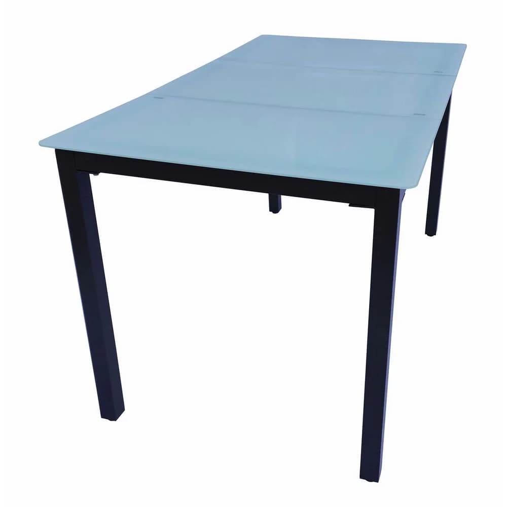 Gartentisch Schwarz ca. 140x80x73 cm