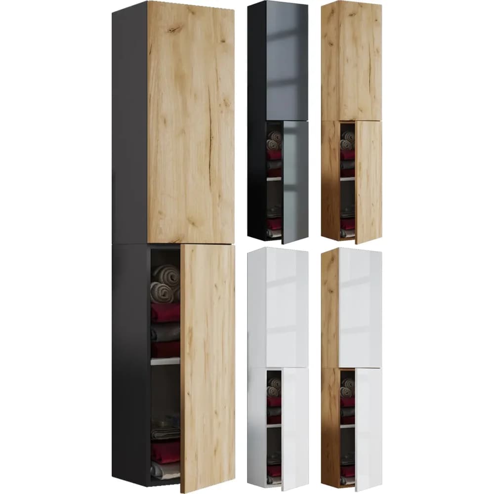VCM Hochschrank Lendas Weiß