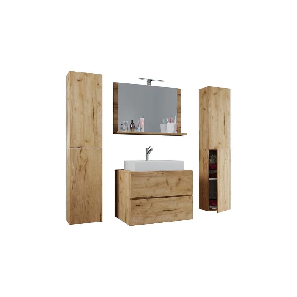 VCM Morgenthaler 5-tlg. Badmöbel-Set »Lendas XL« 60 cm braun