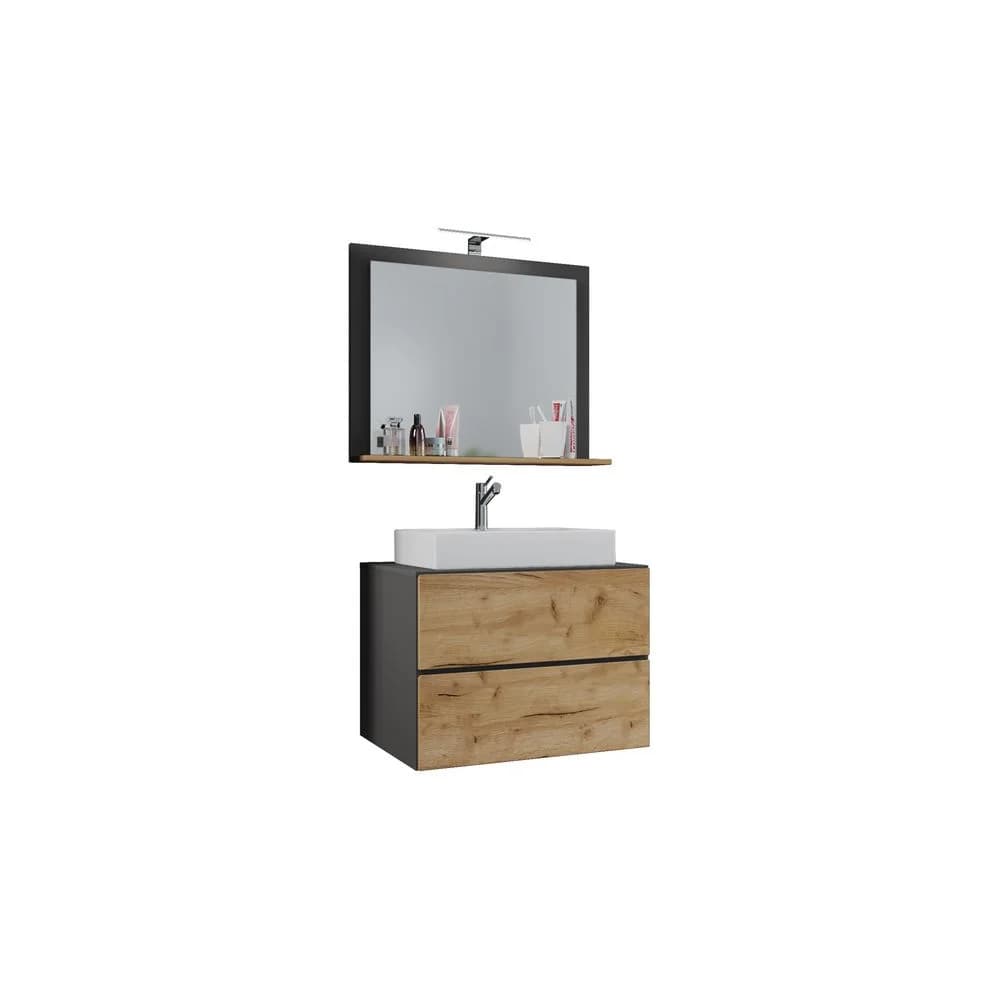 VCM Morgenthaler 3-tlg. Badmöbel-Set »Lendas M« 60 cm grau
