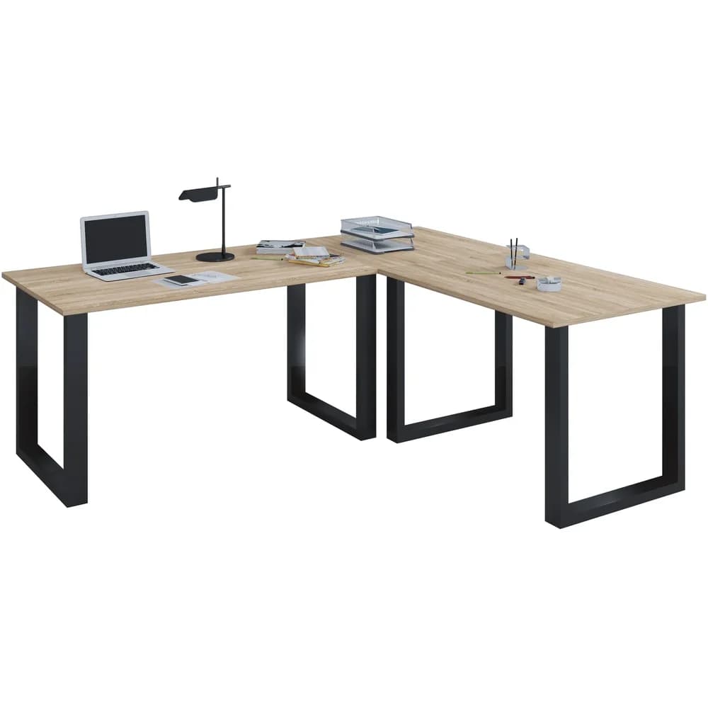 VCM Eck-Schreibtisch LONA - B/H/T ca. 160.00x76.00x80.00