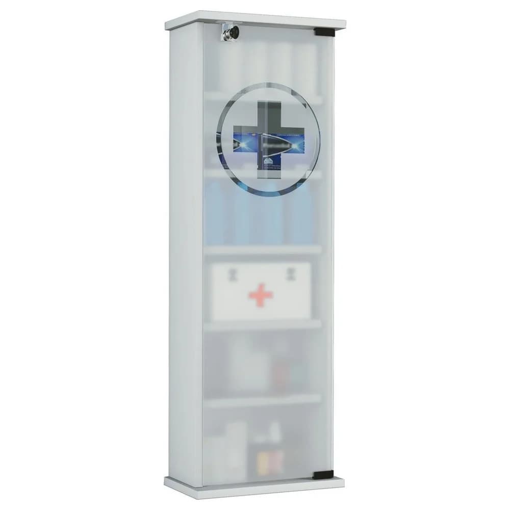 VCM Medizinschrank "Gusal XXL" Weiß