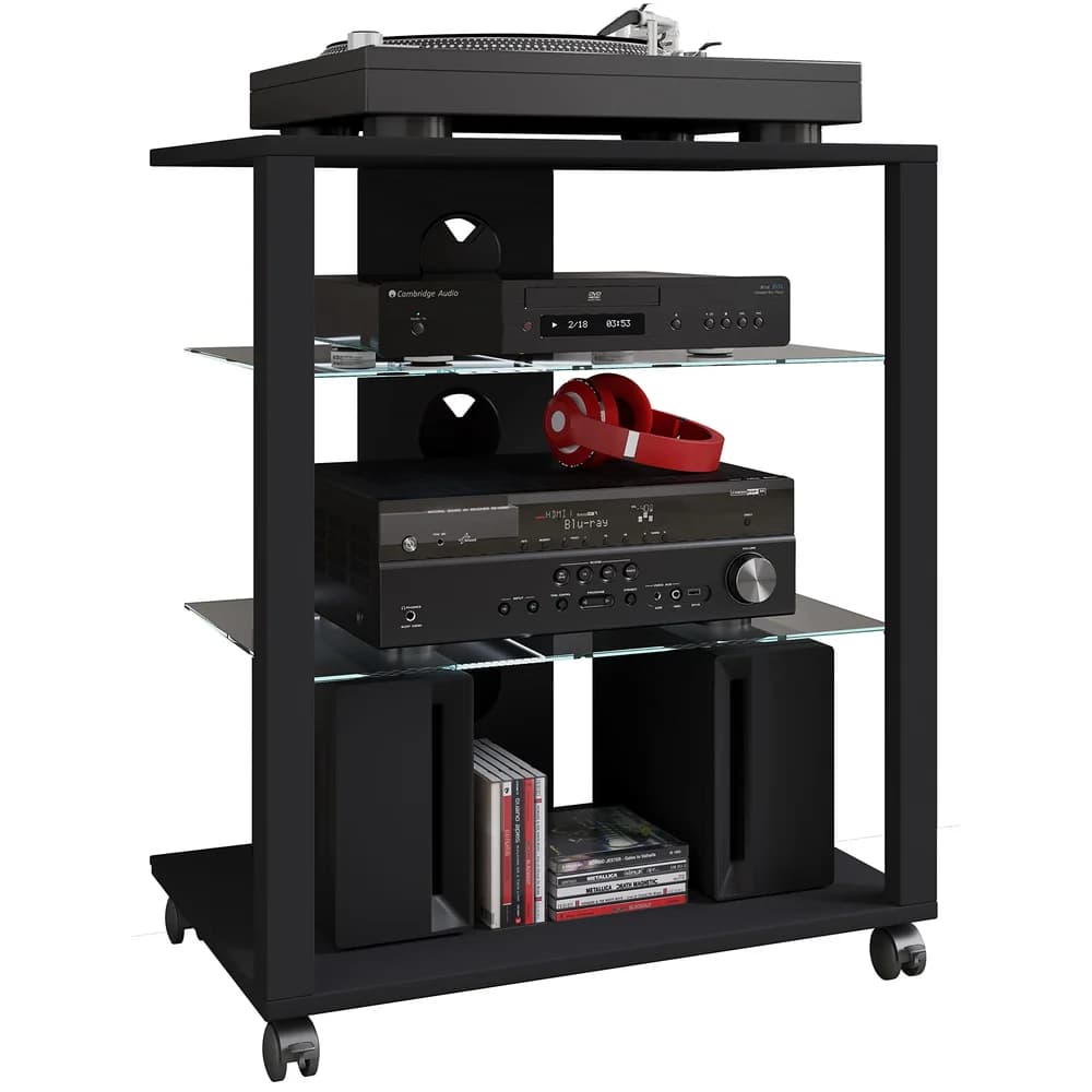 TV-Rack Folas Schwarz