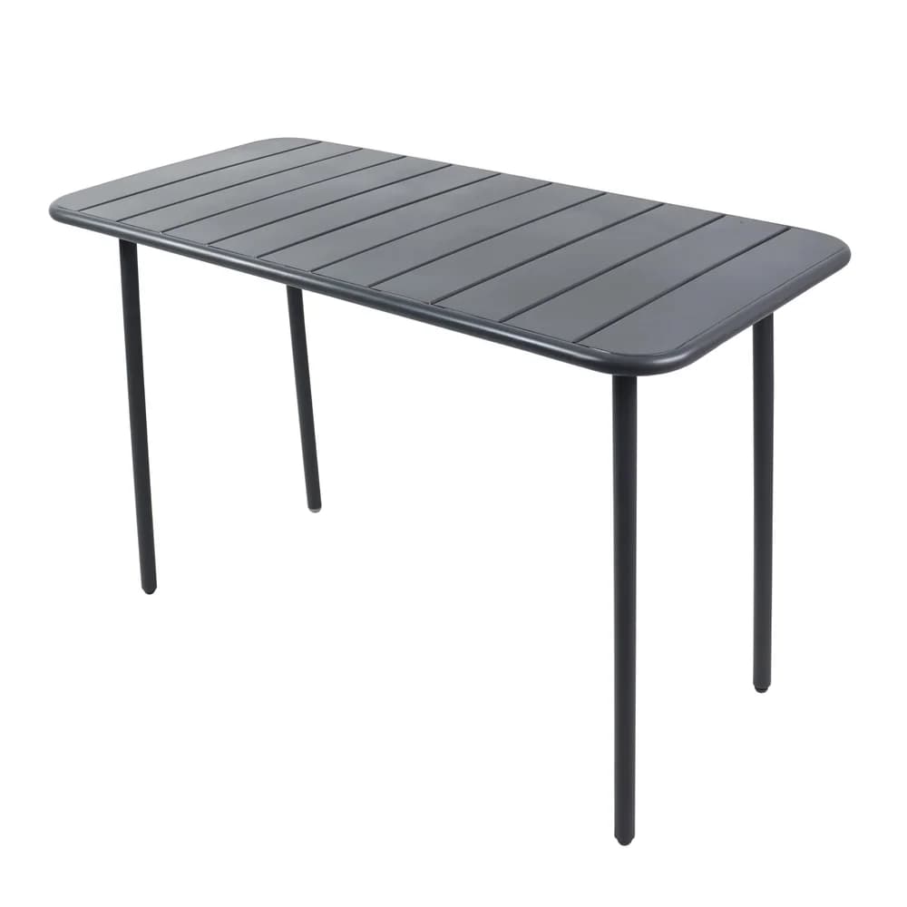 VCM Gartentisch Sumila Schwarz H. 72 x B. 110 x T. 55 cm