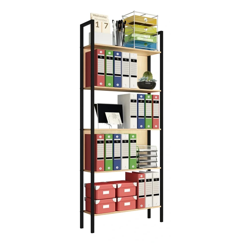 VCM Büroregal FLAKOS - B/H/T ca. 62.00x165.00x24.00