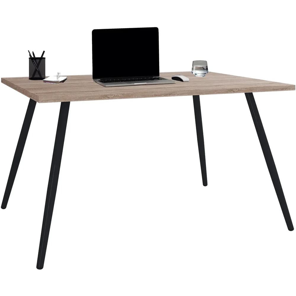 VCM Schreibtisch Computertisch Bürotisch Skandanivischer Retro Look Salia 138x50 cm